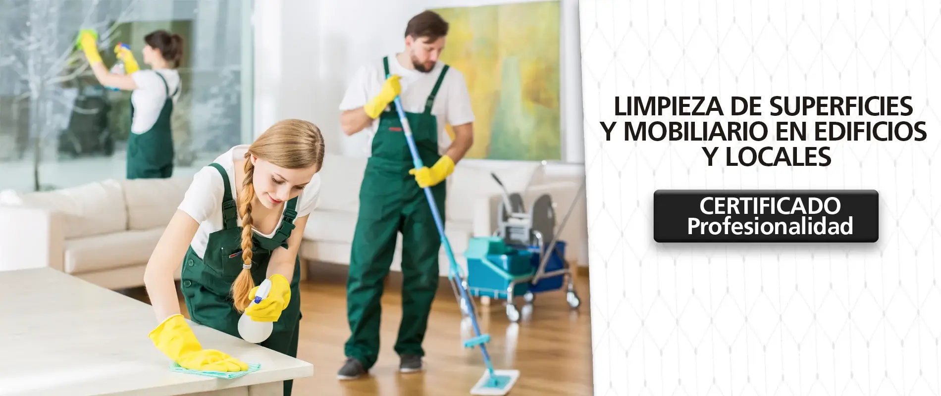 Certificado Limpieza de Superficies y Mobiliario en Edificios y Locales