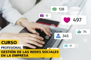 Curso Profesional Gestión de las Redes Sociales en la Empresa. Persona gestionando varias redes sociales